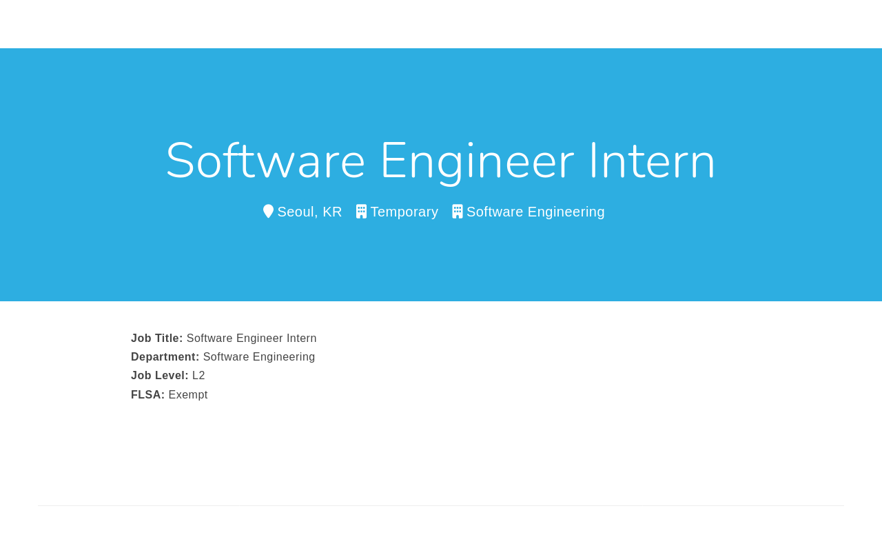 베어로보틱스 Software Engineer Intern 채용공고